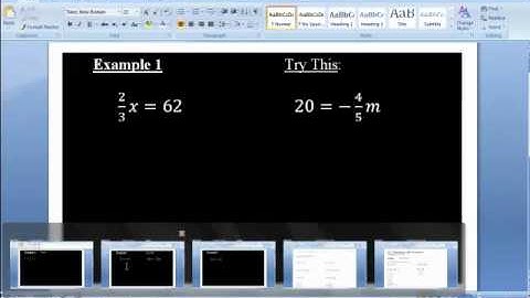 Learn Equations with Fractions Part 1 College Entry MATH 090 Section 3.4