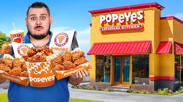 We ate the ENTIRE Popeyes Menu