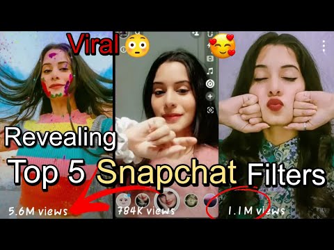Revealing My Top 5 Snapchat Filters Best Snapchat Filters For Selfie Pose || Youtube Snapchat