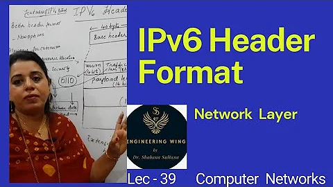 Lec39-IPv6 Header Format | Computer Networks