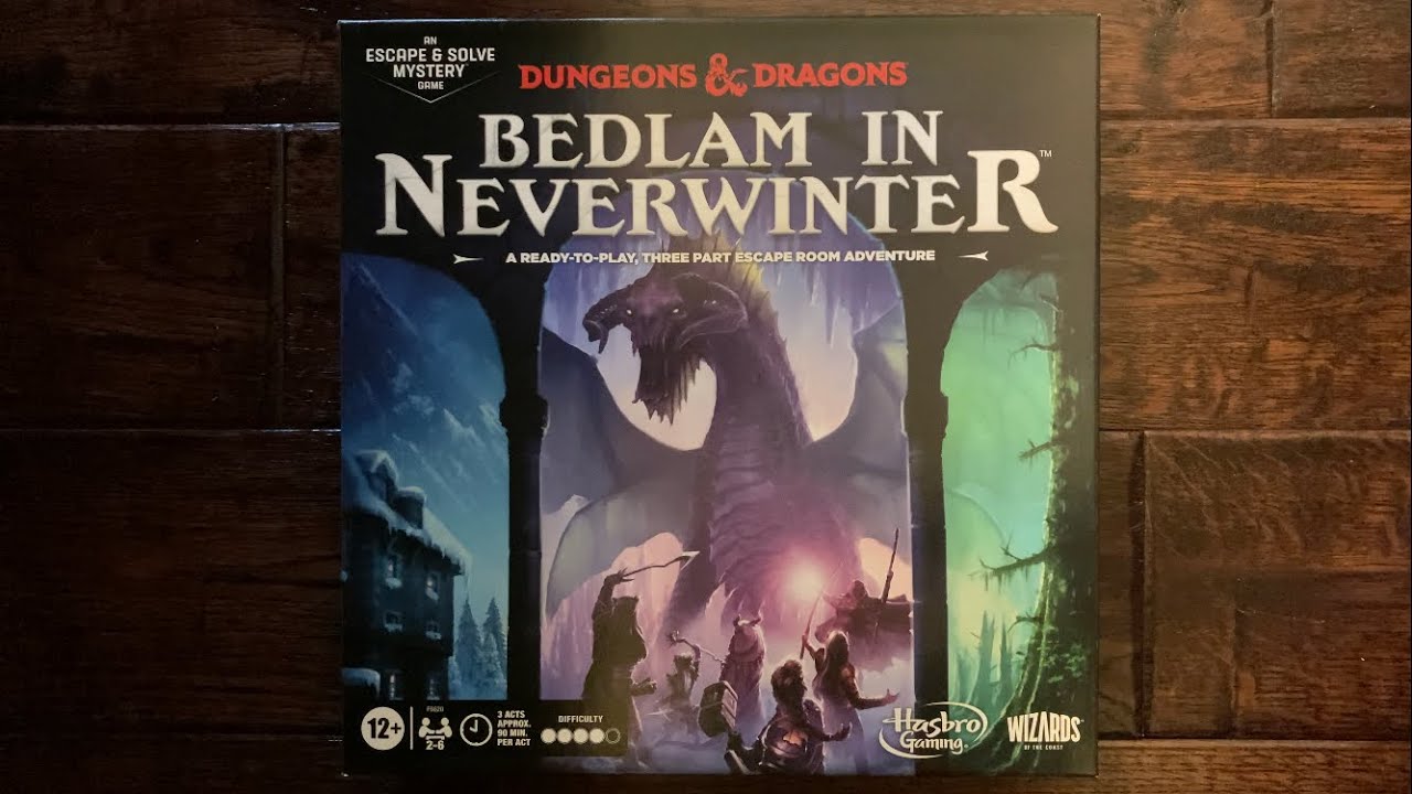 Great Campaign! Dungeons and Dragons Bedlam in Neverwinter (2023) - Unboxing Newest D&D Board Game