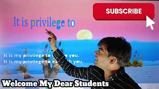 "It's my privilege to " in Hindi | How to use in English Speaking Course With Ninja Sir