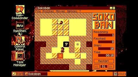 Sokoban for SymbOS - VERY advanced puzzle