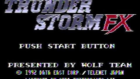 Thunder Storm FX - Demo - MegaCD - 60fps