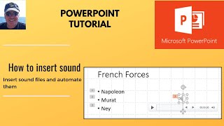 How to insert sound into Microsoft PowerPoint.  Insert Sound