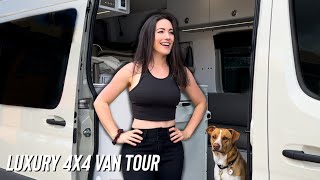 After 4+ yrs living in vehicles, I built my DREAM adventure HOME! | Luxury 144 4x4 Sprinter VAN TOUR