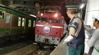 9011レ:EF81-97+E26系 カシオペア紀行青森行き 上野発車