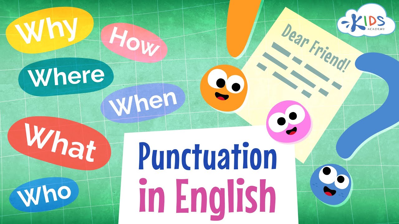 English Punctuation for Kids | English Grammar | Punctuation at the End of a Sentence