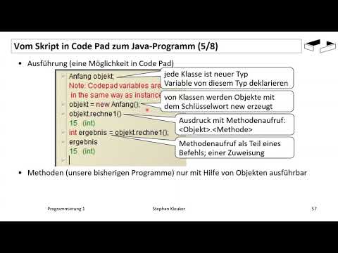 Programmierung 1 - Erste Befehle 4_5 - YouTube