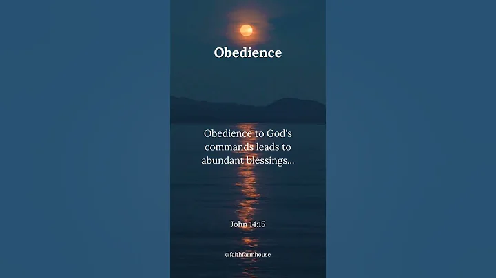 Obedience to God's commands leads to abundant blessings
