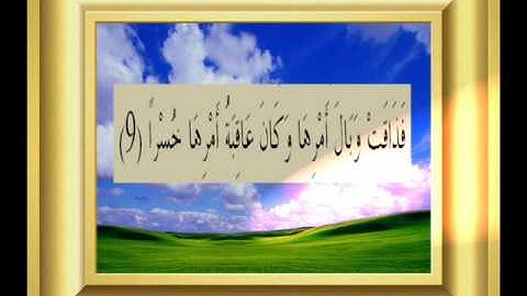 القران الكريم سورة الطلاق الأية 9.wmv