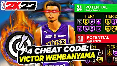 NBA 2K23 NEXT GEN 7 FOOT 2-WAY STRETCH FOUR VICTOR WEMBANYAMA BUILD! *GAME-BREAKING*