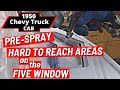 1950 Chevy Truck (Ep 62) Pre-Spraying Difficult Areas on the 5 Window Cab