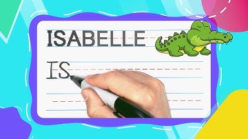 How To Write ISABELLE | Write With Me! -- FOR KIDS