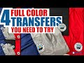 4 Unique Full Color Transfers for T-Shirt Printing &amp; More