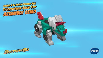 Hatch & Roaaar Egg Triceratops Race Car | Switch & Go | Assembly Demo Video | VTech®