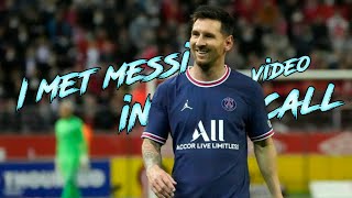 I met messi in video call💙💙😍 screenshot 5