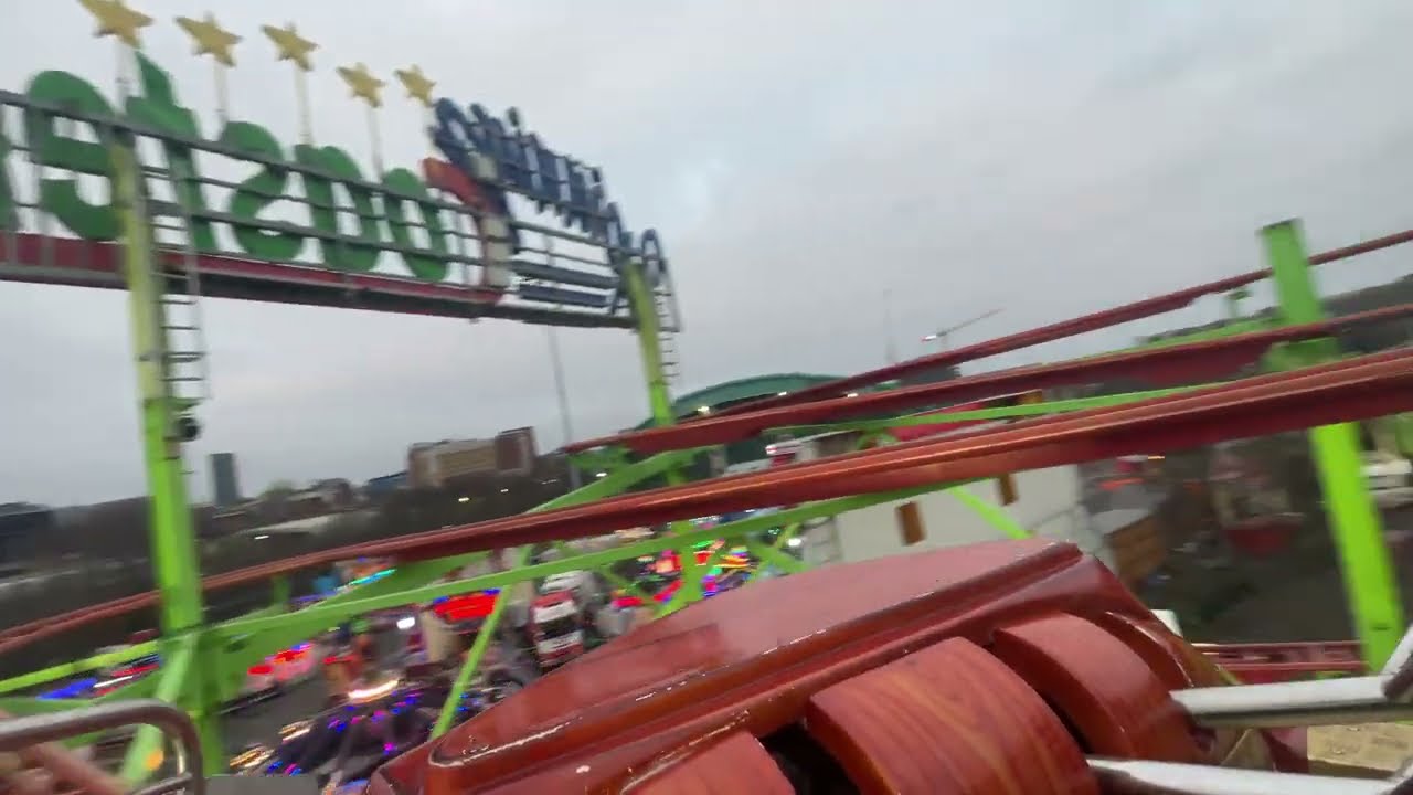 Stokes’ Spinning Coaster (On ride) Newcastle Winter Wonderland 2025