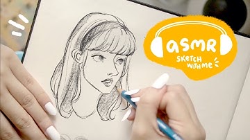 chill sketch with me ✏️ ASMR no music °