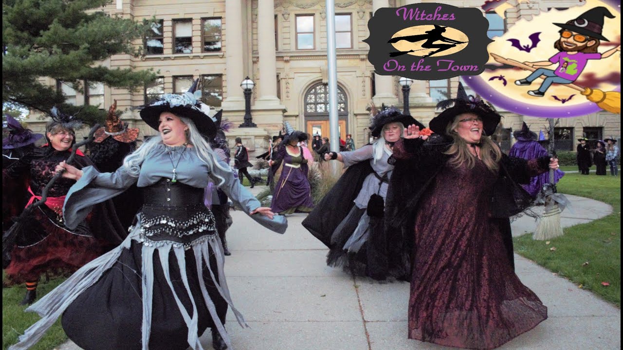 4th Annual Witches On The Town in downtown Mason Michigan. Witches 