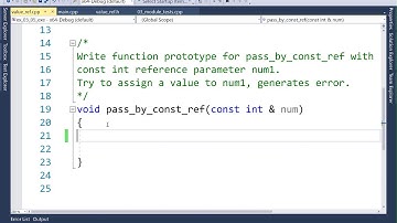C++ const Reference Parameter