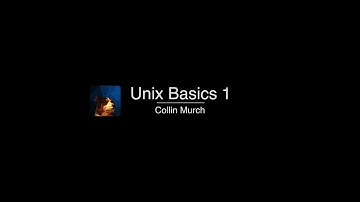 Unix Command Line: Part 1