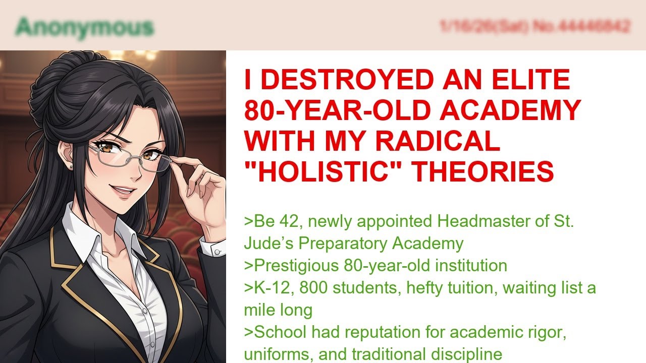 I Destroyed An Elite 80-Year-Old Academy With My Radical "Holistic" Theories