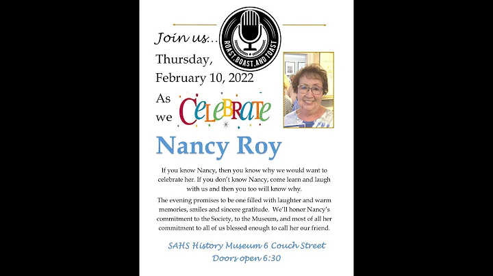 SAHS Feb 2022 meeting featuring Nancy Roy