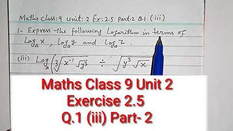 #Maths | Class 9 | Unit 2 | Exercise 2.5 (Part-2 | Q.1(iii) | Sindh textbook board