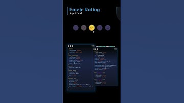 🌟😊 Create an Emoji Rating Input Field with CSS & JavaScript! 🎨💻||#shorts #cssanimation #webdesign