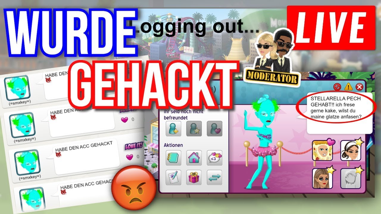 Ich wurde GEHACKT! 😓Hacker live anschreiben und Account ...