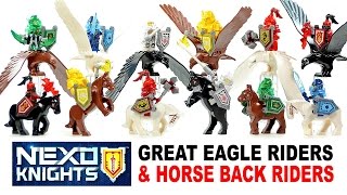 Ultimate Nexo Knights Great Eagle Riders & Horse Riders Unofficial LEGO Knockoff Set