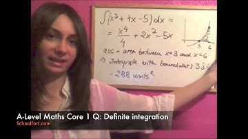 Definite integration Exam Question | A Level Maths (Core 1 Module)