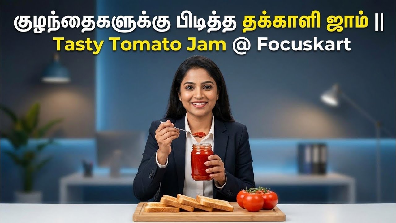 குழந்தைகளுக்கு பிடித்த தக்காளி ஜாம் | Tasty Tomato Jam Recipe | Easy Homemade Jam for Kids
