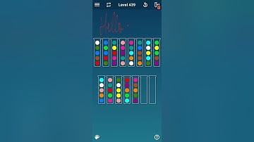 BALL SORT PUZZLE LEVEL 439
