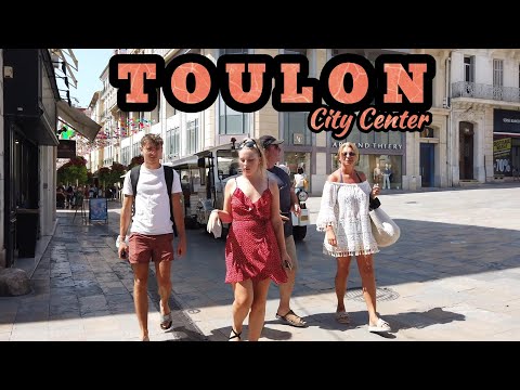 Toulon, France |🇫🇷| Walking Tour Toulon City Centre - French Riviera 4K
