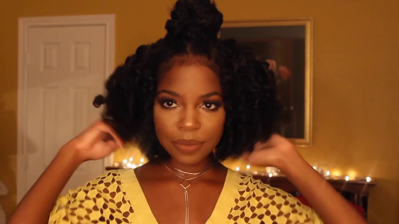 Ayeciara Braided Half Up Half Down On Natural Hair Ft Kurlee Belle