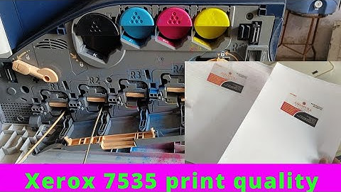 Xerox 7535 print quality | xerox colour machine print quality kaise kre |