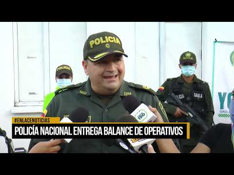 Policía nacional entrega balance de operativos