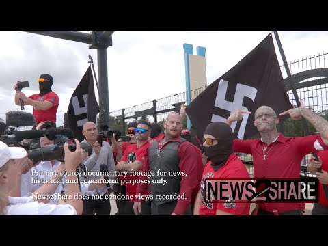 Documentary Video: Neo-Nazi "Blood Tribe" group leads march in Orlando, Florida