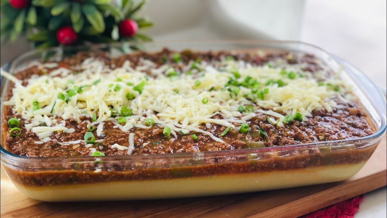 QUANDO MINHA MÃE FAZ ESSA RECEITA NÃO SOBRA NADA ! POLENTA COM CARNE MOÍDA RECEITA DELICIOSA !!!💖💖
