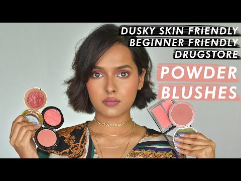 Video: NYX Powder Blush Dusty Rose Review, Swatch