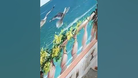 Vẽ tranh tường cảnh biển 3D tại Đống Đa, Hà Nội – Vẽ tranh tường Hà Nội rẻ đẹp Zalo 0799110022