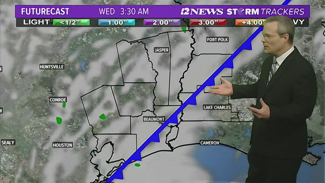 Cold front arrives in SE Texas tonight - YouTube
