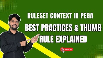 Rule Set Context in Pega | Best Practices & Thumb Rule Explained | Pega Training