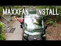Maxx Fan Install 2020 AWD Ford Transit Van Conversion | Zac Shaves His Head