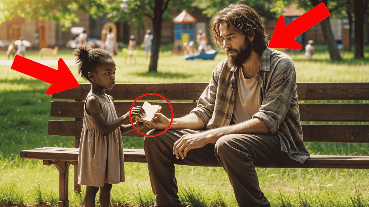 Outline Video Black Little Girl Gives Her Sandwich To A White Homeless Man, The Next Day, Cops Knock On Her Door..