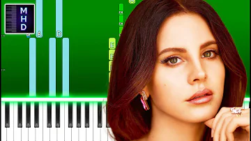 Lana Del Rey - Chemtrails Over The Country Club (Piano Tutorial Easy)