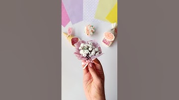 DIY bouquet with gypsophila, baby’s breath paper flowers #diy #diyideas #handmade #craft #shorts