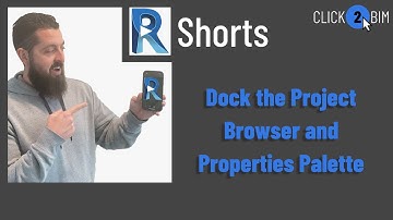How to Dock the Properties Palette and Project Browser in Revit When They Get Messed Up #RevitShorts